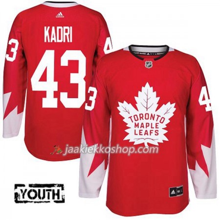 Lapsille NHL Toronto Maple Leafs Pelipaita Nazem Kadri 43 Adidas 2017-2018 Rot Alternate Authentic